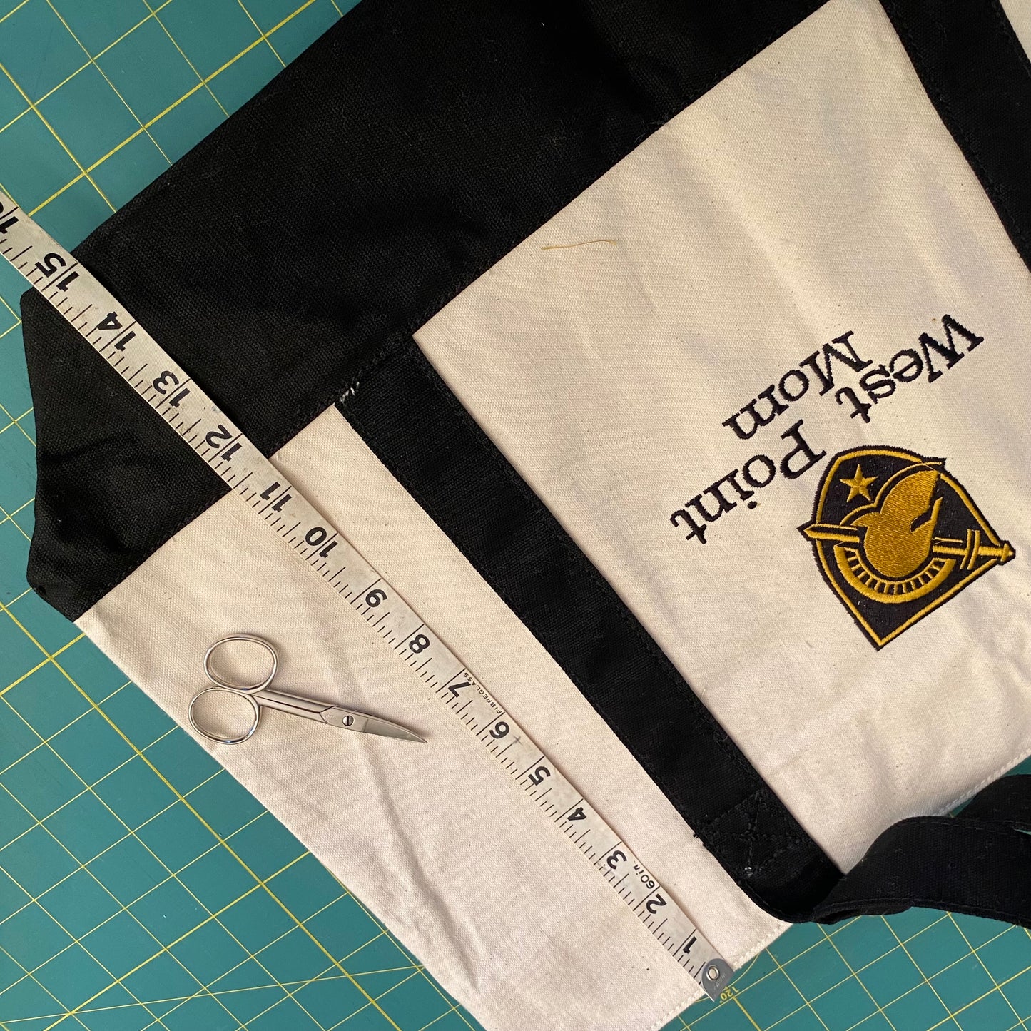 Large Zippered Canvas Bag West Point, Naval Academy, Air Force Academy