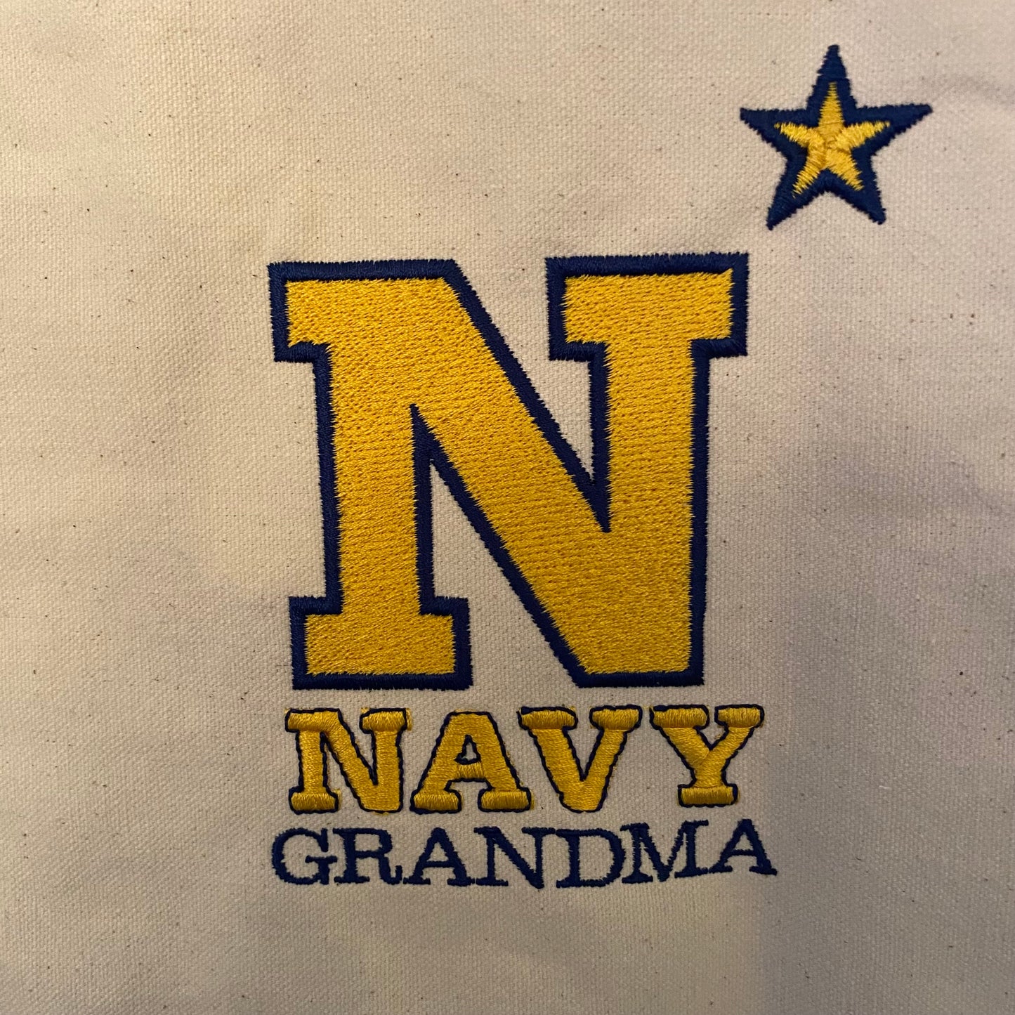 Large Zippered Canvas Bag West Point, Naval Academy, Air Force Academy