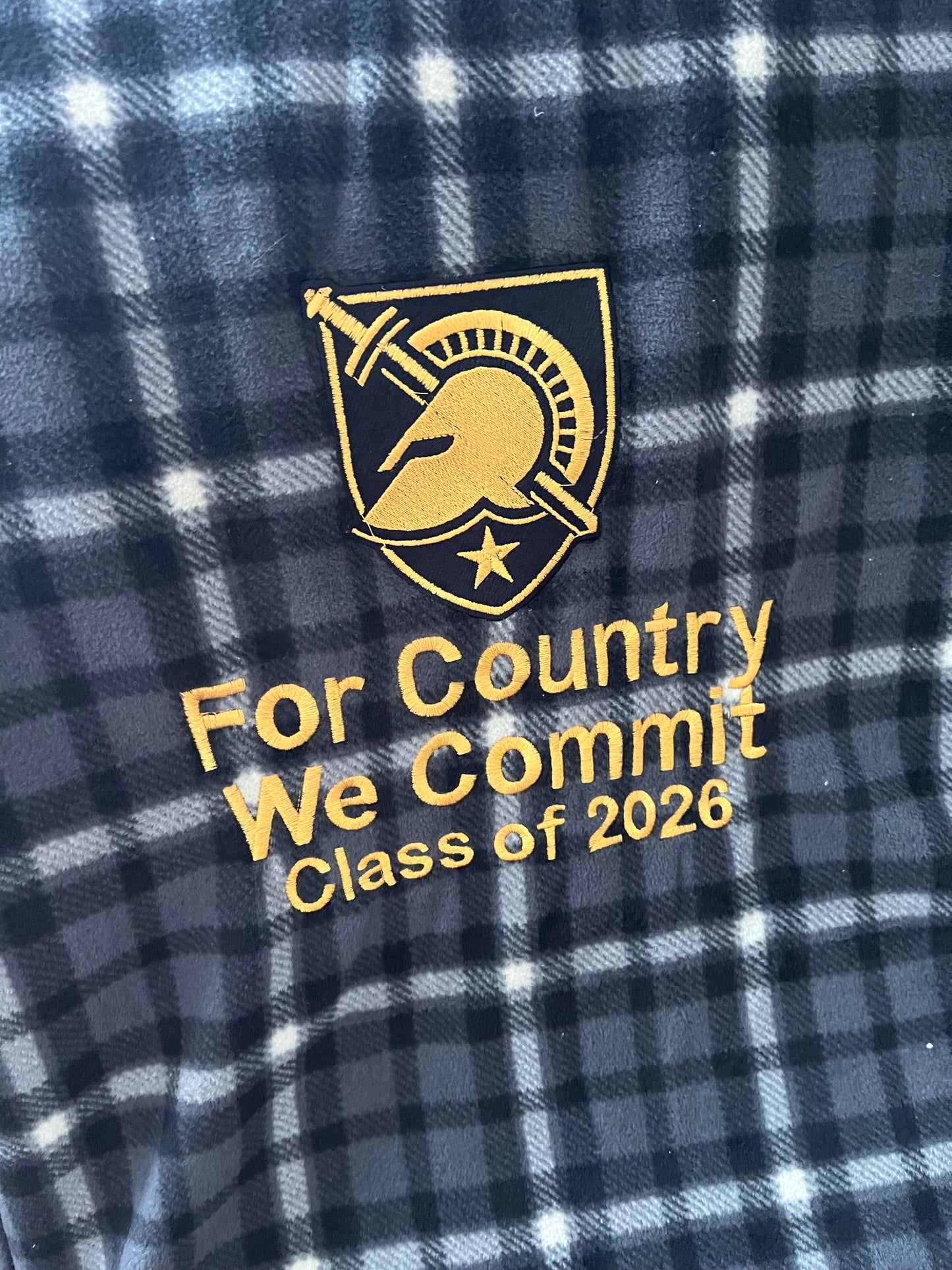 West Point Class Motto Blanket