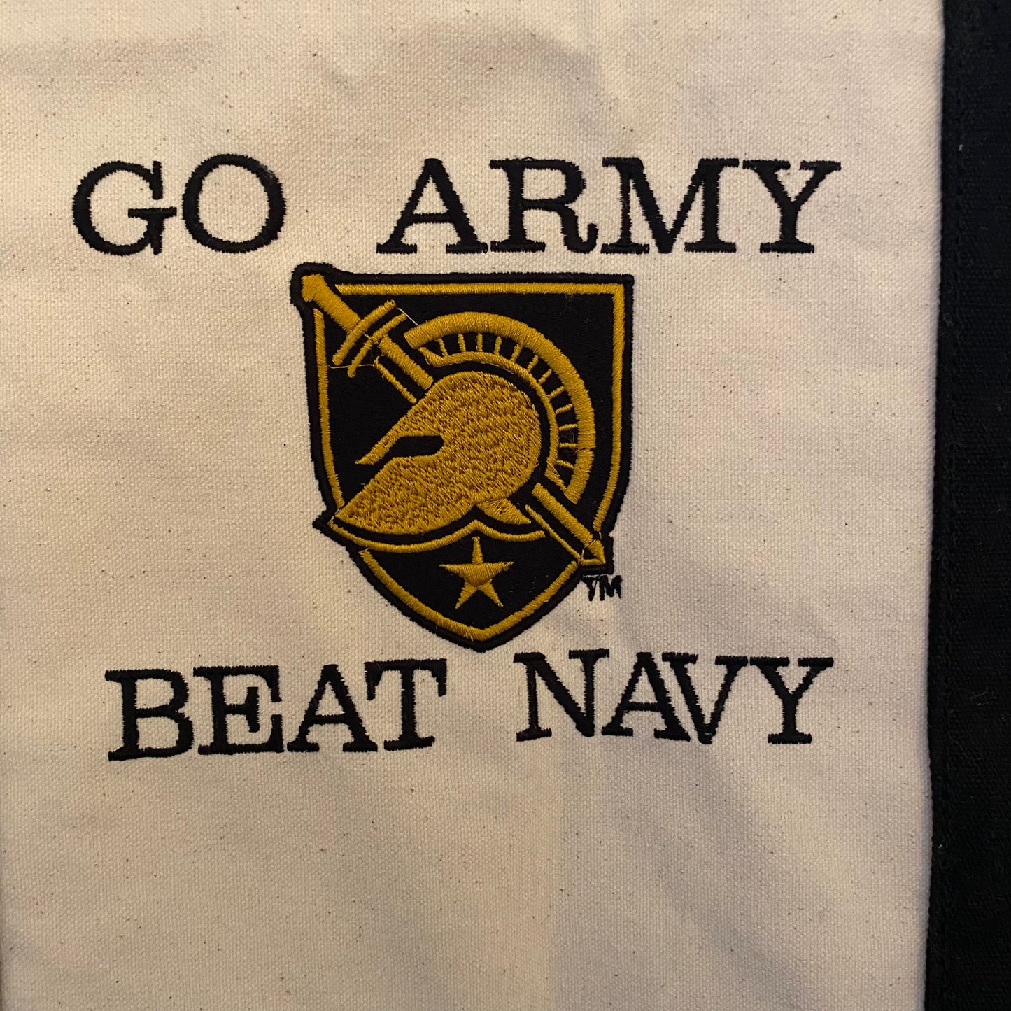 Large Zippered Canvas Bag West Point, Naval Academy, Air Force Academy