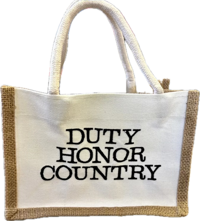 Burlap Tote: Athena Shield Embroidered 5 styles