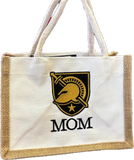 Burlap Tote: Athena Shield Embroidered 5 styles