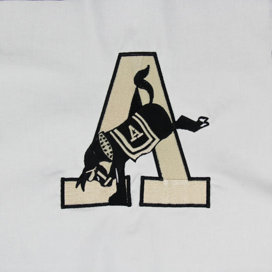 West Point Old School Army A with Mule- Quilt Block - For Quilts or Decorator Pillows