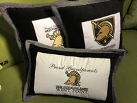 CUSTOM Made to Order: Personalized Embroidered Pillow Cover to Celebrate Your Cadet At West Point