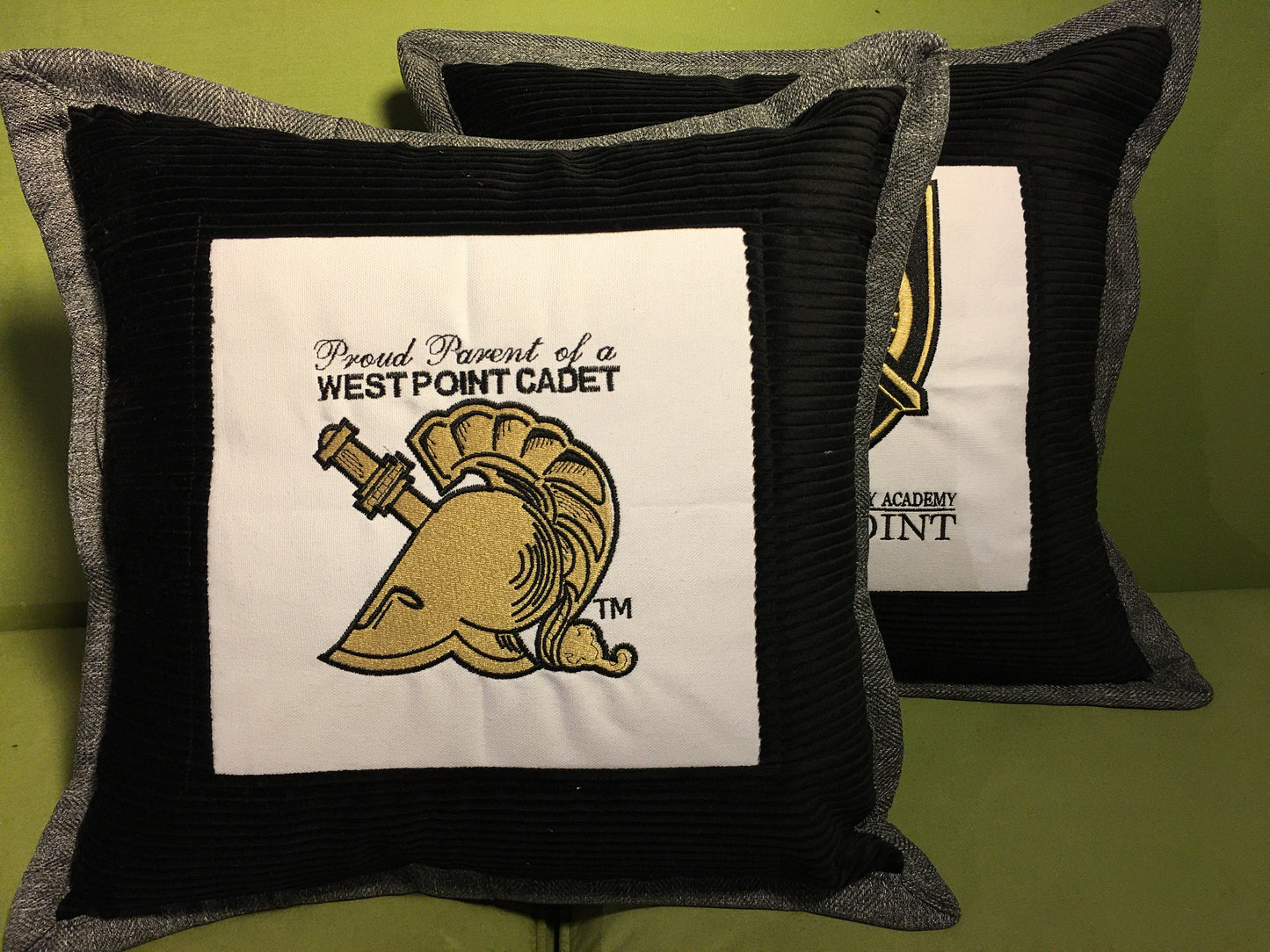 Personalized Proud Parents - Embroidered Pillow Case to Celebrate Your Cadet At West Point Fits 18 x 18 inch pillow