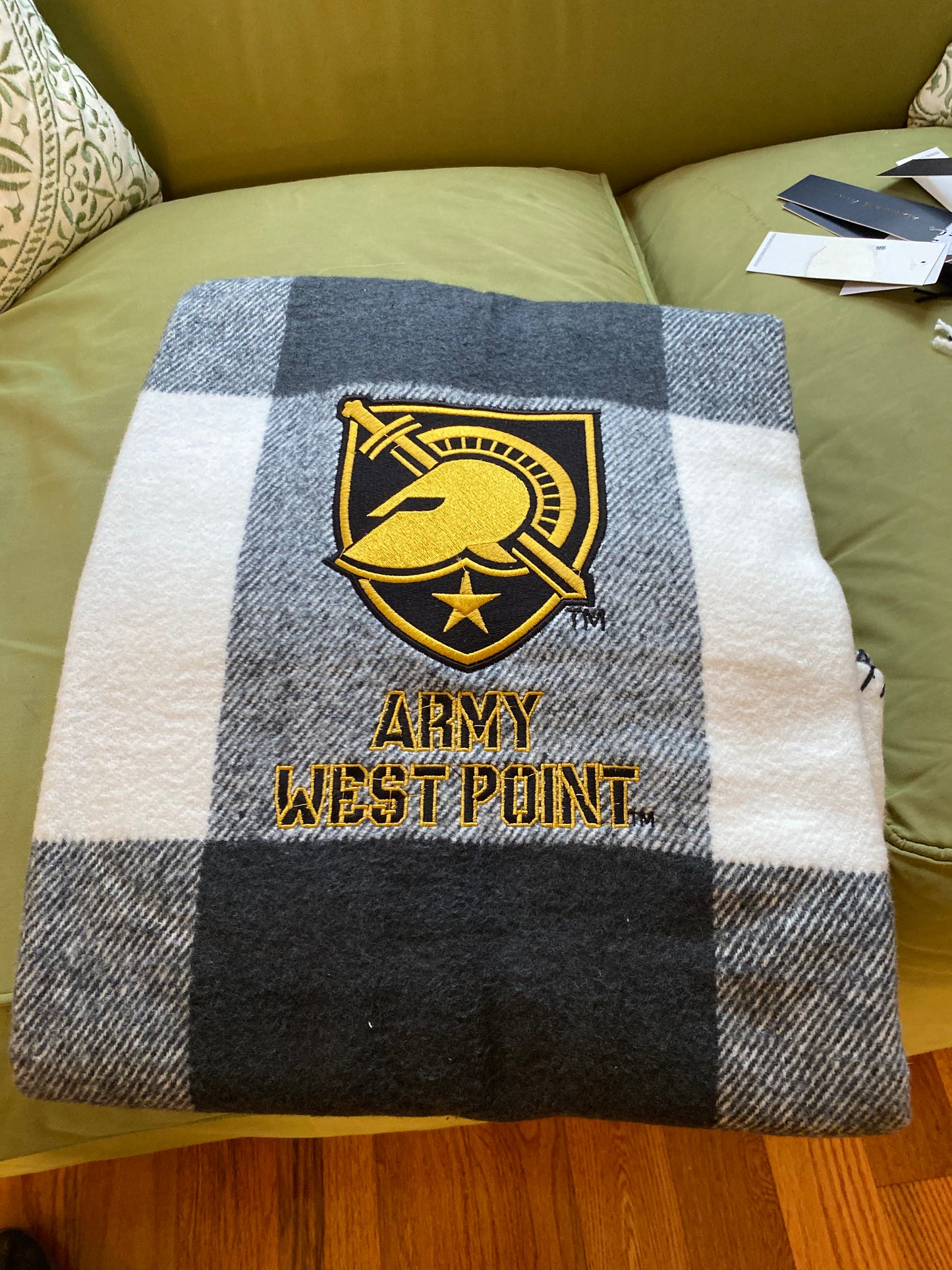 Personalized West Point or Air Force Academy Blanket