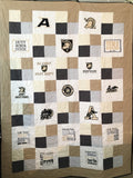 West Point Quilt - Handmade Embroidered- All American Made Fabrics